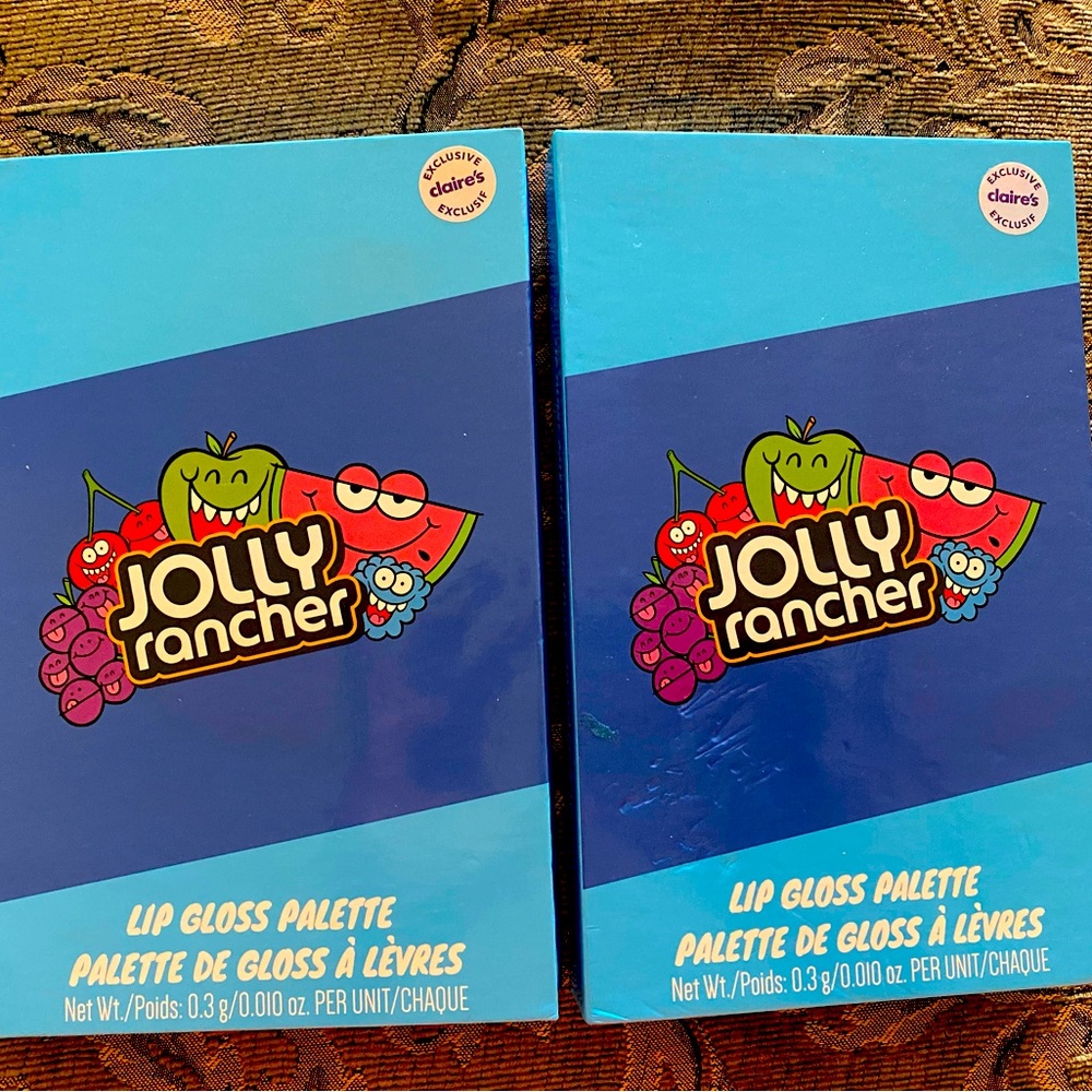 1 set Jolly Ranchers lip gloss palette with 8 flavors each palette